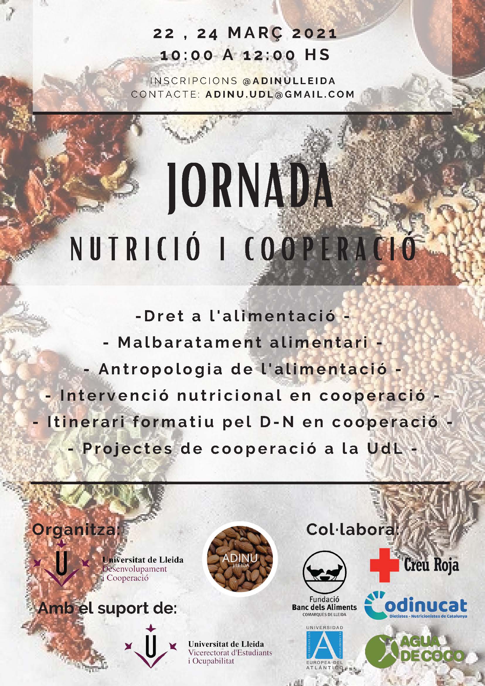 CARTELL JORNADA NUTRICIÓ I COOPERACIÓ